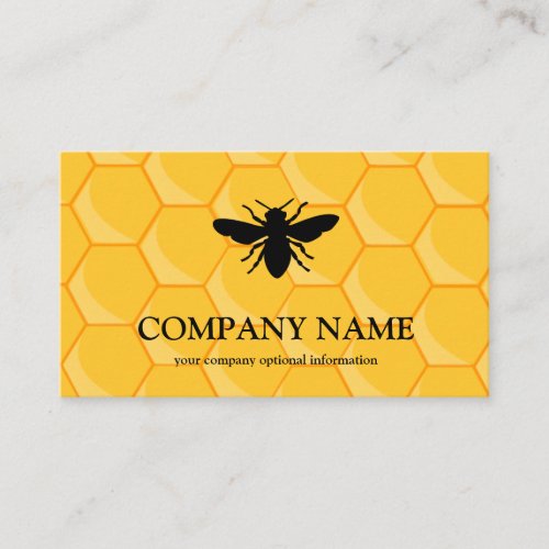 Vintage Honeycomb Bee BeeKeeper Honey Apairist Business Card