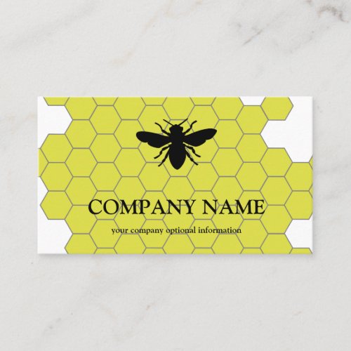 Vintage Honeycomb Bee BeeKeeper Honey Apairist Business Card