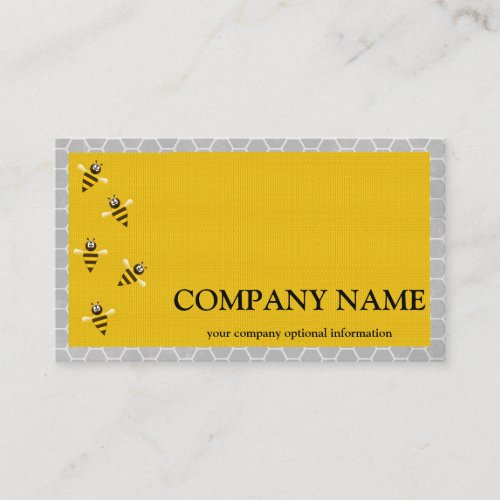 Vintage Honeycomb Bee BeeKeeper Honey Apairist Business Card