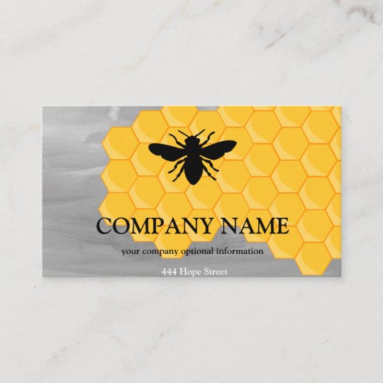 Vintage Honeycomb Bee BeeKeeper Honey Apairist Business Card | Zazzle.com