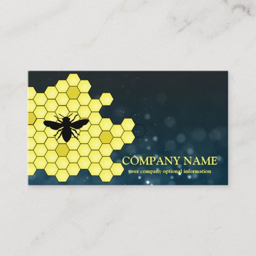 Vintage Honeycomb Bee BeeKeeper Honey Apairist Business Card