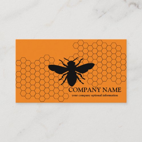 Vintage Honeycomb Bee BeeKeeper Honey Apairist Business Card