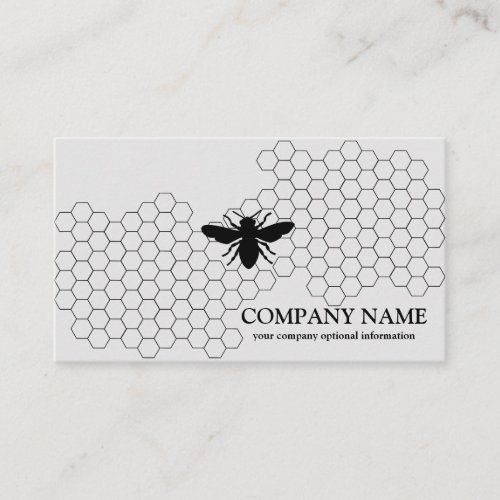 Vintage Honeycomb Bee BeeKeeper Honey Apairist Business Card