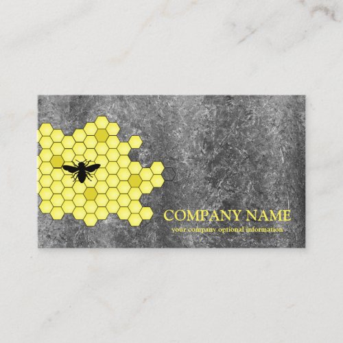 Vintage Honeycomb Bee BeeKeeper Honey Apairist Business Card