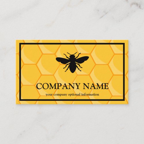 Vintage Honeycomb Bee BeeKeeper Honey Apairist Business Card