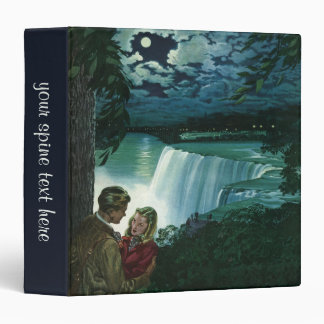 Vintage Honeymoon Love, Newlyweds at Niagara Falls 3 Ring Binder