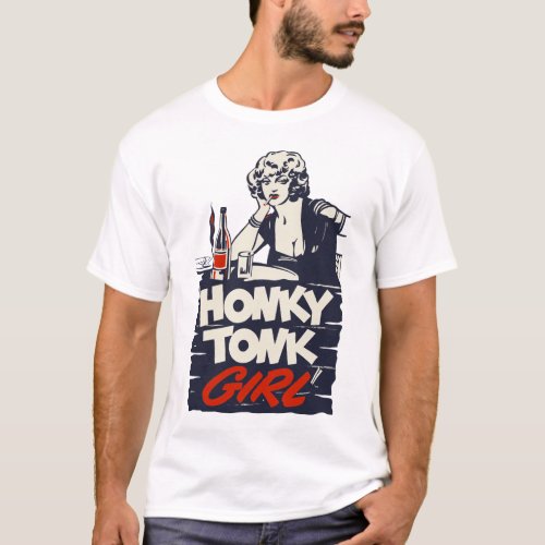 Vintage Honky Tonk Girl Movie Poster Tee