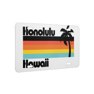 Vintage Honolulu Hawaii License Plate
