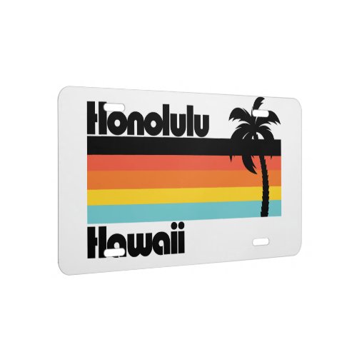 Vintage Honolulu Hawaii License Plate