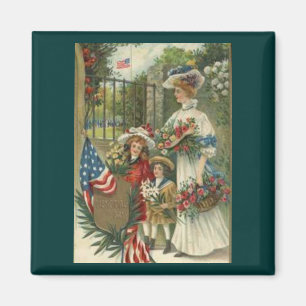 Vintage Honoring Memorial Day Magnet