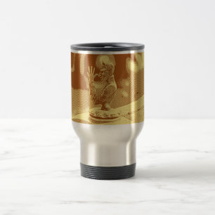Vintage Hood Ornament Aluminum Travel Mug