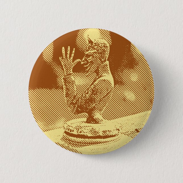 Vintage Hood Ornament Button (Front)