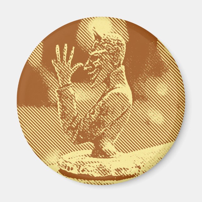 Vintage Hood Ornament Magnet (Front)