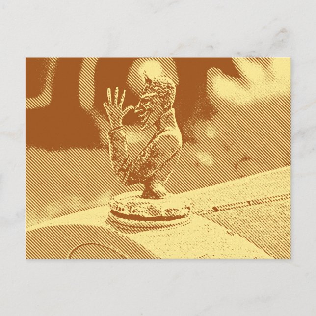 Vintage Hood Ornament Postcard (Front)