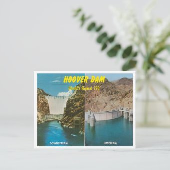 Vintage Hoover Dam Postcard | Zazzle