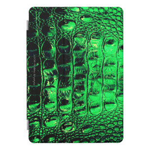 VINTAGE "HORNBACK" ALLIGATOR BRIGHT GREEN iPad PRO COVER