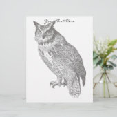 Vintage Horned Owl (Standing Front)