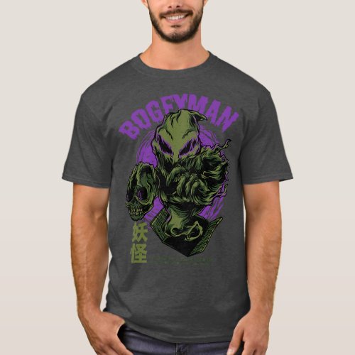 Vintage Horror Bogeyman Monster B Cover Art T_Shirt
