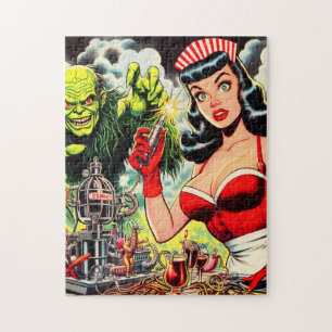 Vintage Horror Comics Jigsaw Puzzle
