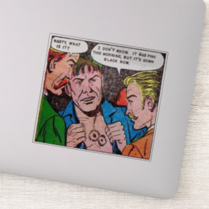 Vintage horror comics   Scary vintage comics 18 Sticker