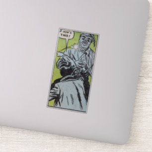 Vintage horror comics Scary vintage comics 1 Sticker