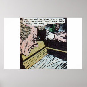 Vintage horror comics   Scary vintage comics 80s Poster