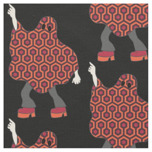 vintage horror film halloween ghost fabric