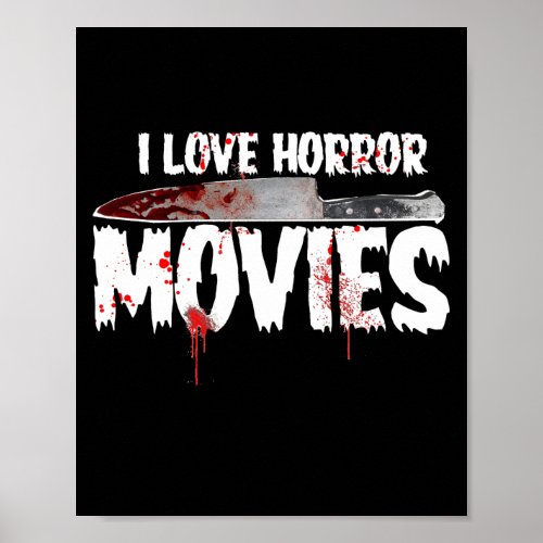 vintage horror movie art poster