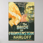 Vintage Horror Movie Poster – Bride of Frankenstei