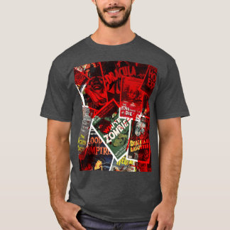 Vintage Horror Movies Collage caesium boy T-Shirt
