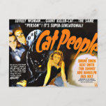 Vintage Horror Poster Cat People Postcard at Zazzle