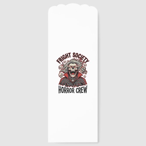 Vintage Horror Shirt Fright Society Skull Design_1 Bookmarks