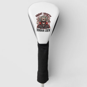 Vintage Horror Shirt Fright Society Skull Design_1 Golf Head Cover