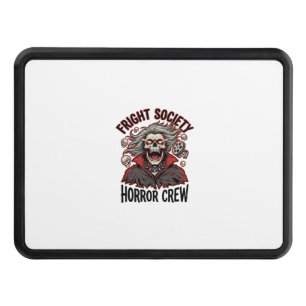 Vintage Horror Shirt Fright Society Skull Design_1 Hitch Cover