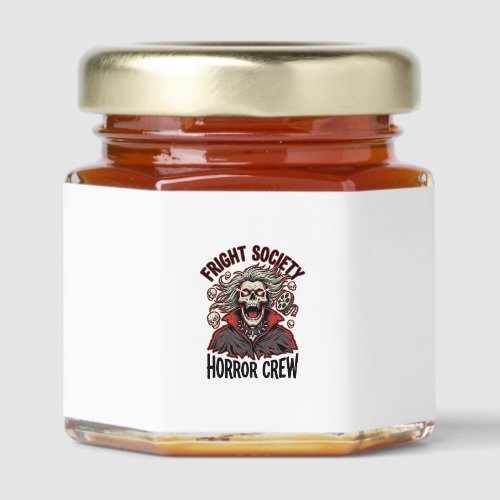 Vintage Horror Shirt Fright Society Skull Design_1 Honey Jar Favors