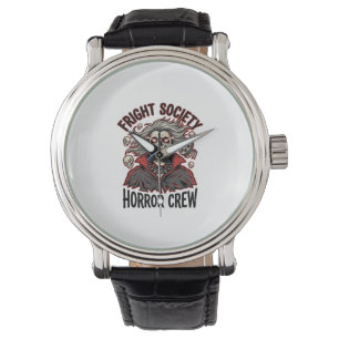 Vintage Horror Shirt Fright Society Skull Design_1 Watch