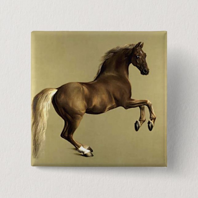 Vintage Horse Art:  Whistlejacket Pinback Button (Front)
