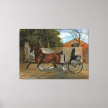 Vintage Horse Carriage Painting