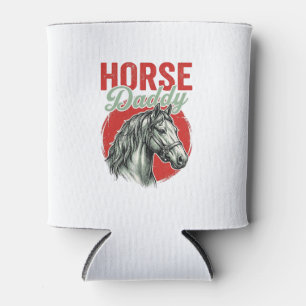 Vintage Horse Daddy Engraving Can Cooler