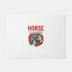 Vintage Horse Daddy Engraving Doormat