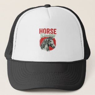Vintage Horse Daddy Engraving Trucker Hat