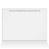 Vintage - Horse & Dogs Waiting for Master, (Inside Horizontal (Top))