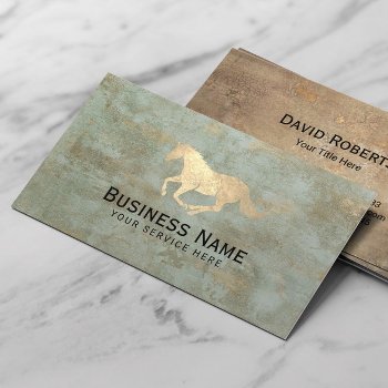 Vintage Horse Equestrian Horseback Riding Equine Business Card by cardfactory at Zazzle