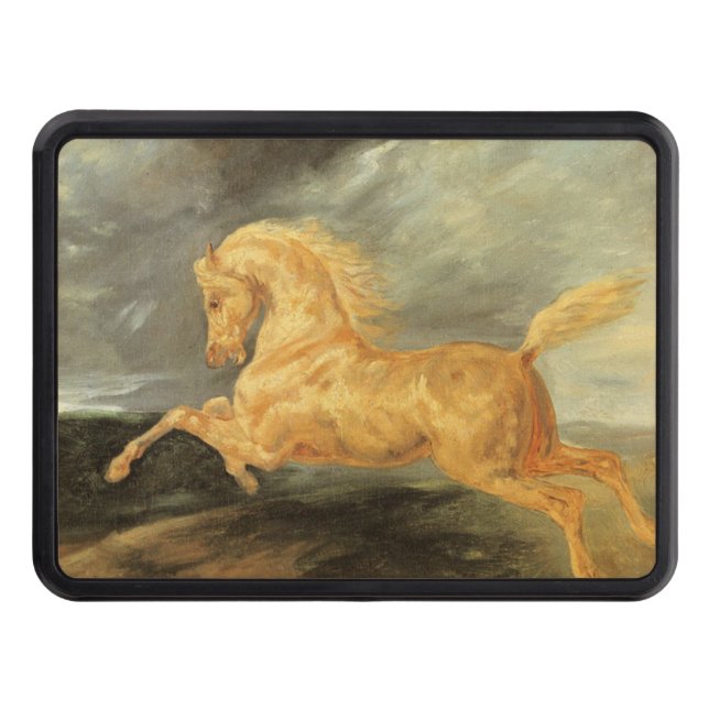 Vintage Horse Frightened by Lightining Hitch Cover (Front)