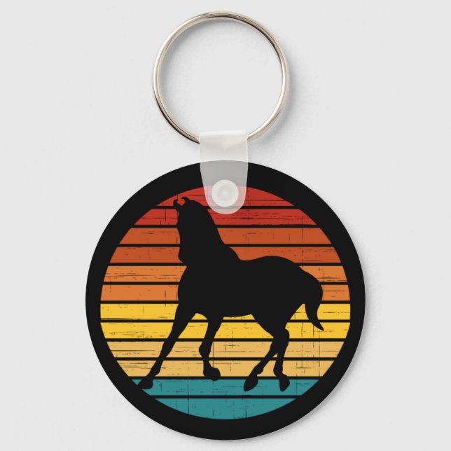 Vintage Horse  Keychain (Front)
