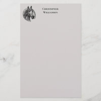 Vintage Horse Monogrammed