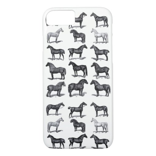 Vintage Horse Poster iPhone 8/7 Case