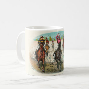 Vintage Horse Racing Ahead Of All Coffee Mug