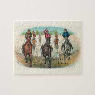 Vintage Horse Racing Ahead Of All Jigsaw Puzzle