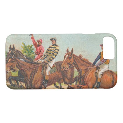 Vintage Horse Racing Chasers iPhone 87 Case